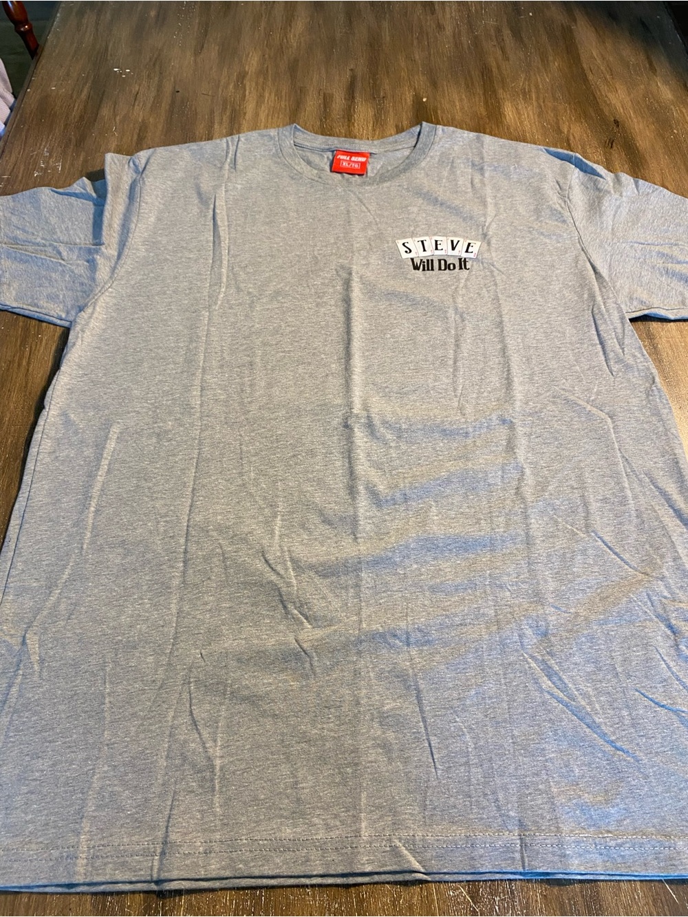 Steve Will Do It Grey Short-Sleeve Graphic Tee Men’s Size XL NWOT